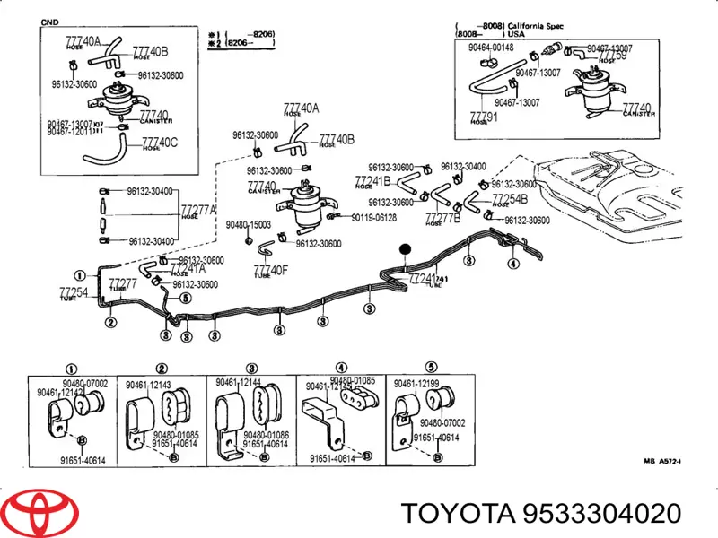 9533304020 Toyota 