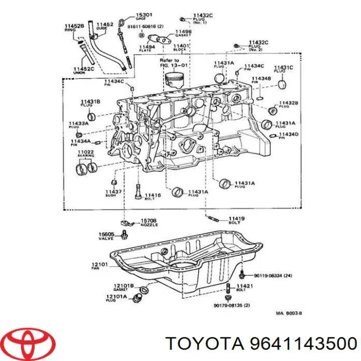  Tapón de culata para Toyota RAV4 1 