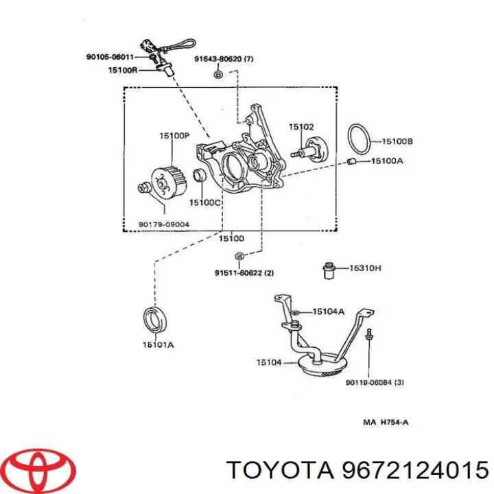  Junta, adaptador de filtro de aceite para Toyota PASEO 