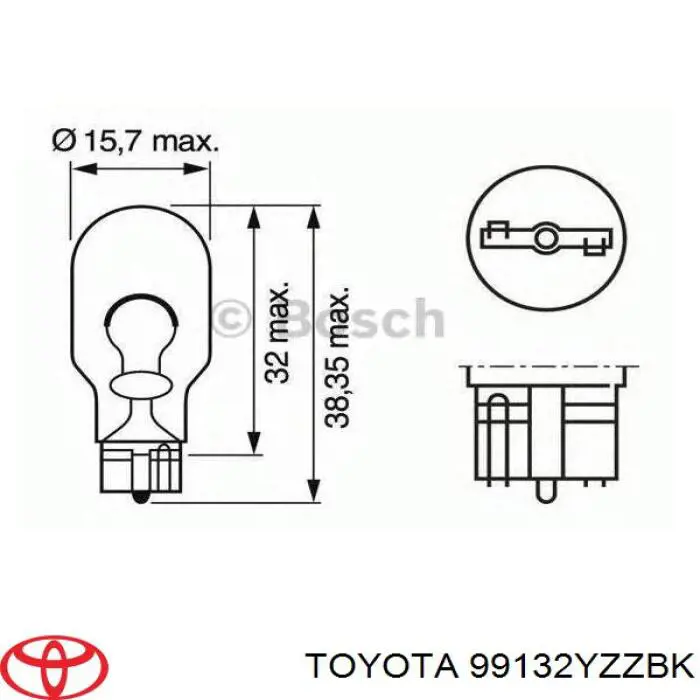 99132YZZBK Toyota bombilla