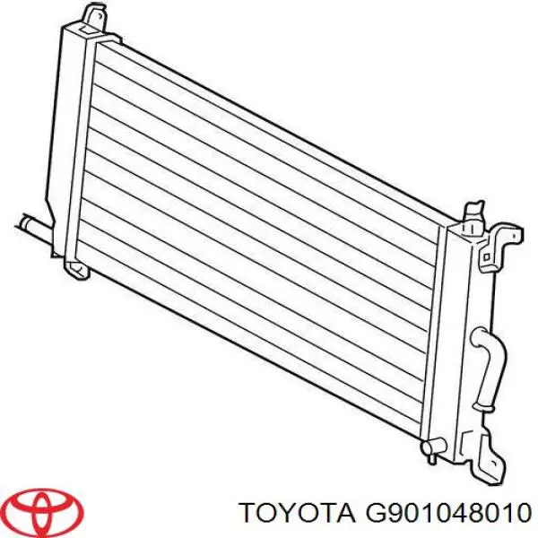 G901048010 Toyota radiador refrigeración del motor