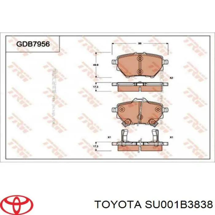 SU001B3838 Toyota 