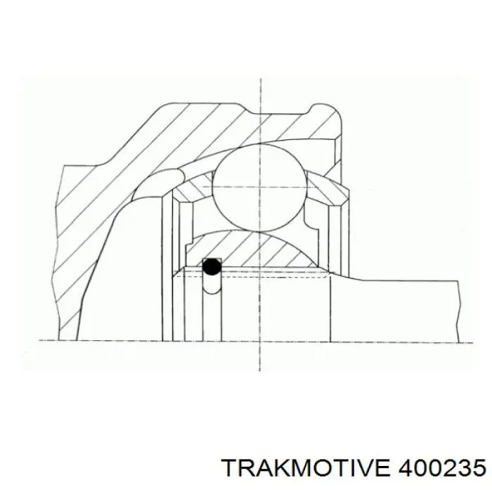 40-0235 Trakmotive/Surtrack junta homocinética exterior delantera