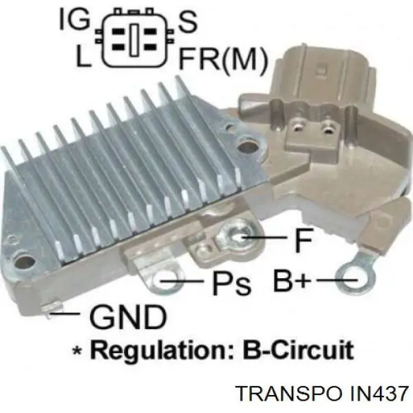 IN437 Transpo regulador de rele del generador (rele de carga)