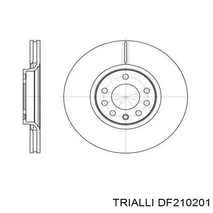 DF210201 Trialli freno de disco delantero