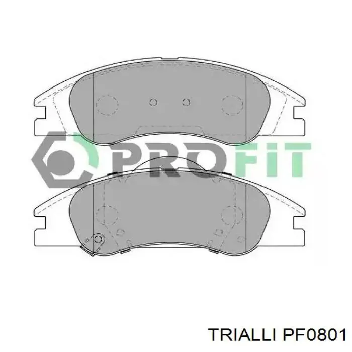 PF0801 Trialli pastillas de freno delanteras