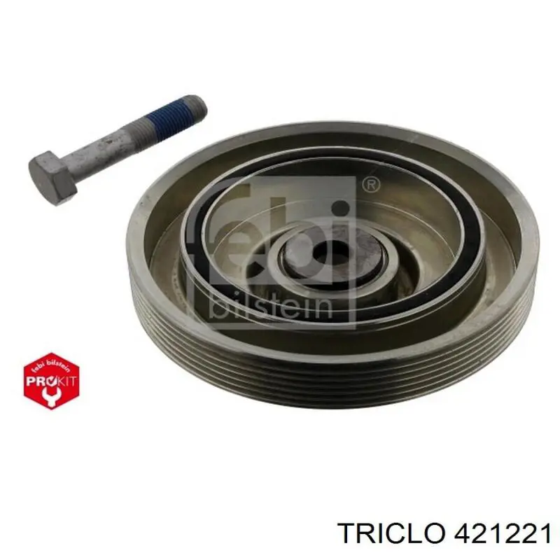 421221 Triclo polea, cigüeñal