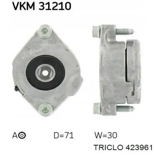 423961 Triclo tensor de correa, correa poli v