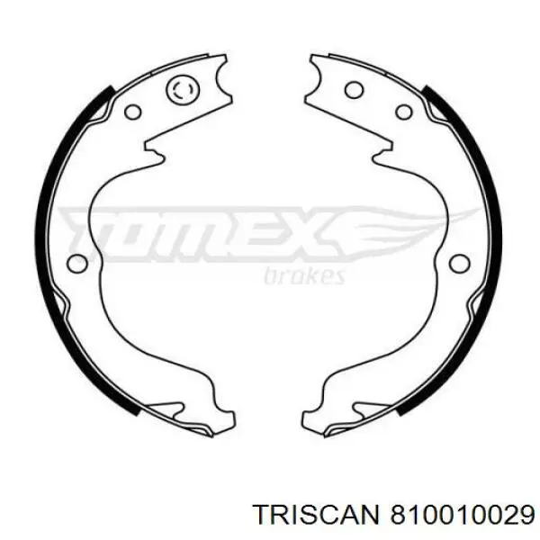 810010029 Triscan juego de zapatas de frenos, freno de estacionamiento