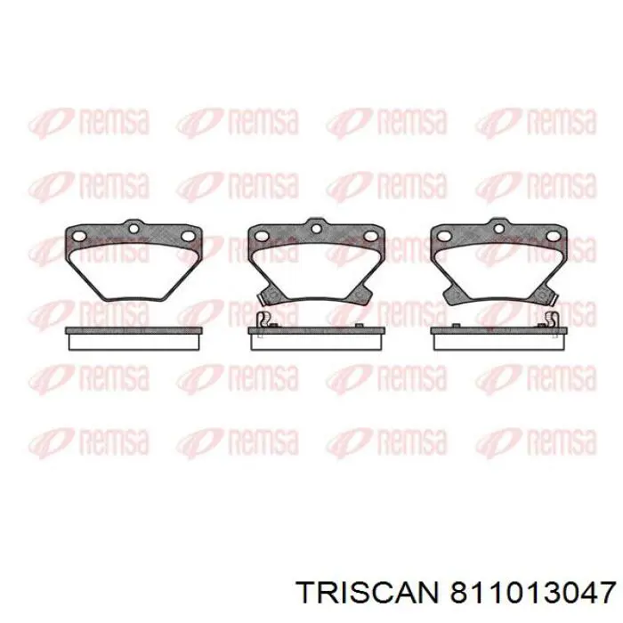 0449132251 Toyota pastillas de freno traseras