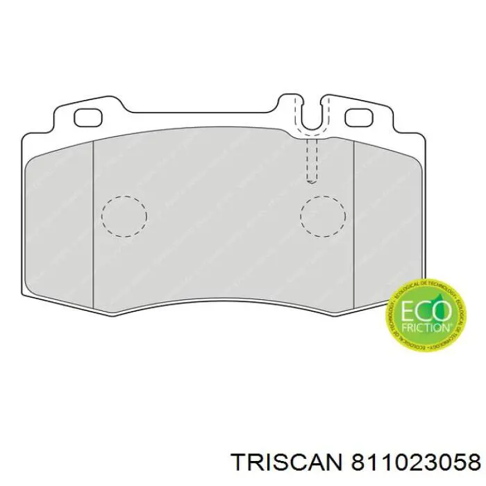 8110 23058 Triscan pastillas de freno delanteras