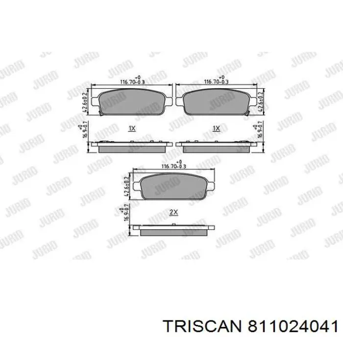  Pastillas de freno traseras para Opel Astra 