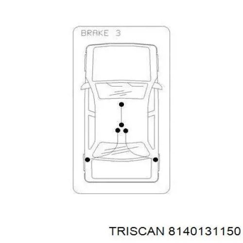 4642012490 Toyota cable de freno de mano trasero derecho