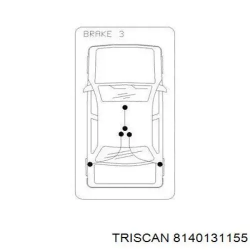  Cable de freno de mano trasero derecho para Toyota Corolla E12