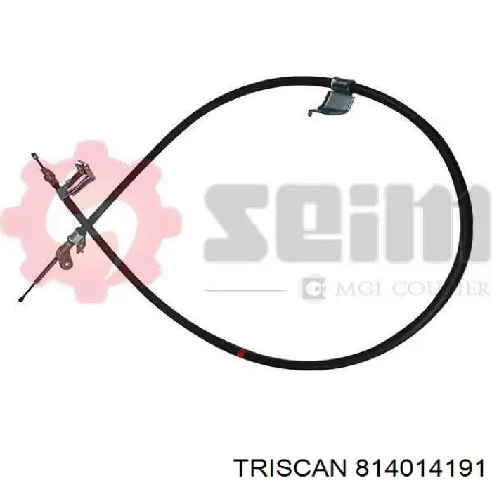 BKB3220 Borg&beck cable de freno de mano trasero izquierdo