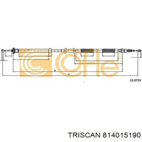 46829766 Fiat/Alfa/Lancia cable de freno de mano trasero derecho