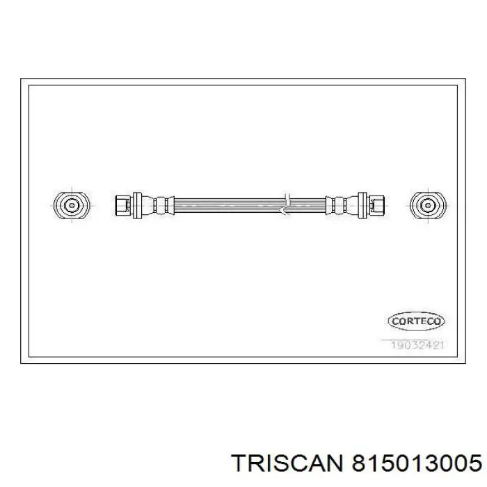  Tubo flexible de frenos trasero para Toyota Yaris P13