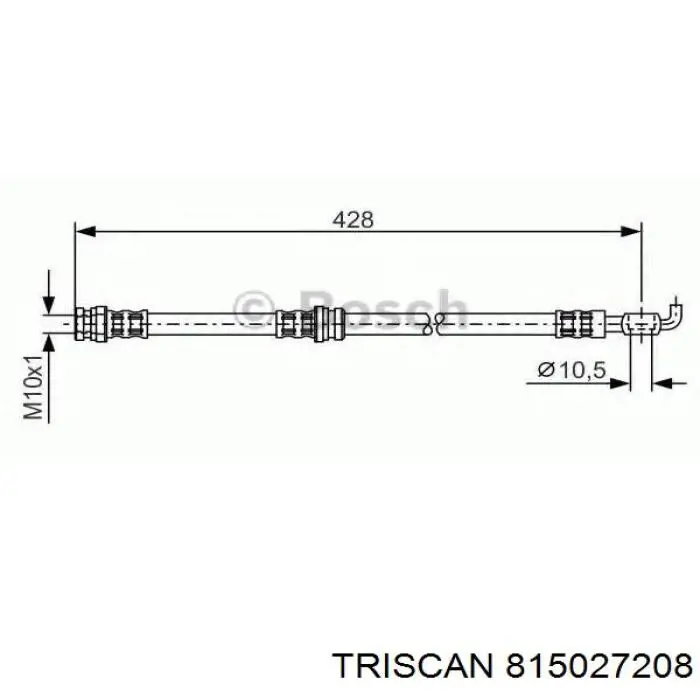  Tubo flexible de frenos trasero para Volvo S40 1 