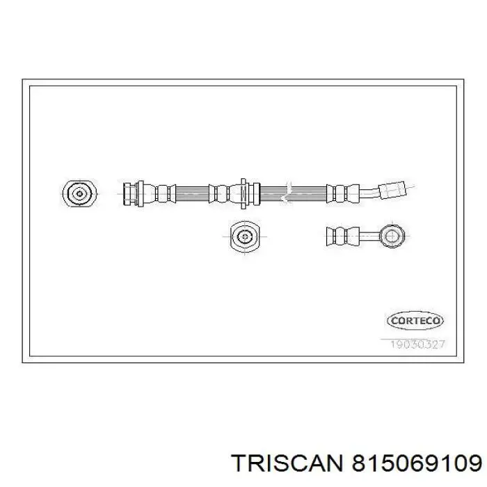  Latiguillo de freno delantero para Suzuki Ignis 2 