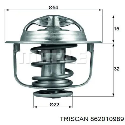 862010989 Triscan termostato, refrigerante