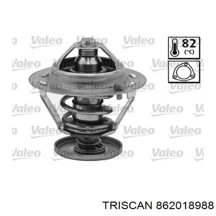 862018988 Triscan termostato, refrigerante