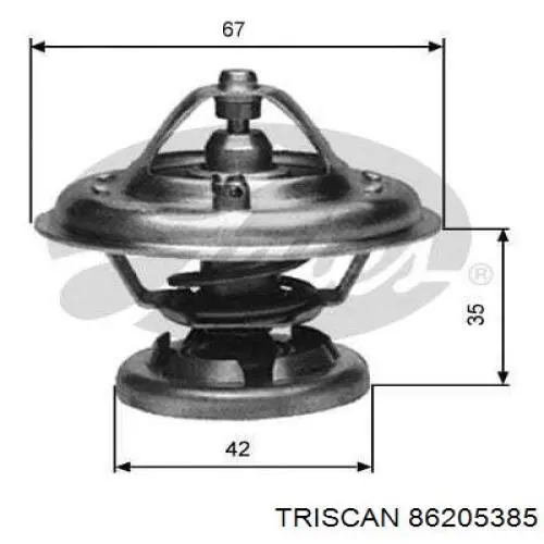 86205385 Triscan termostato, refrigerante