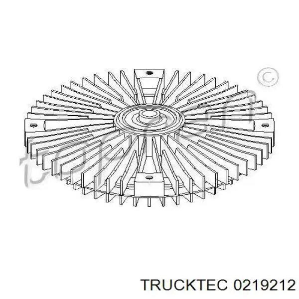 02.19.212 Trucktec embrague, ventilador del radiador