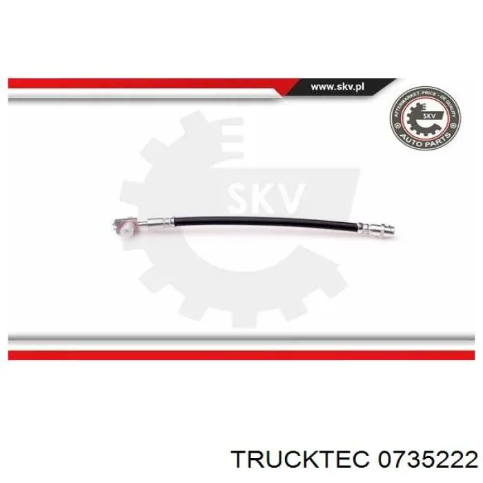 07.35.222 Trucktec tubo flexible de frenos trasero