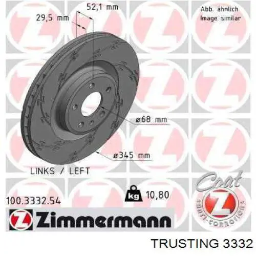 77365752 Fiat/Alfa/Lancia pastillas de freno traseras