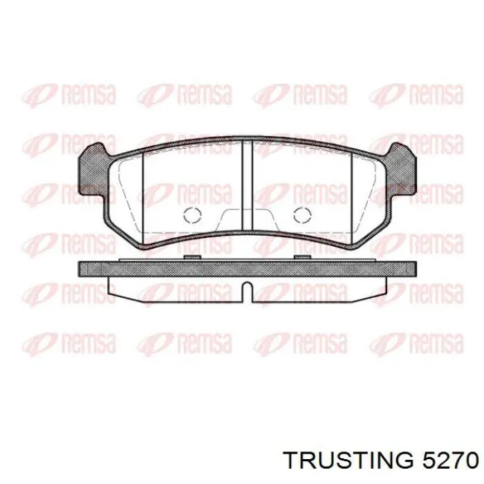 527.0 Trusting pastillas de freno traseras