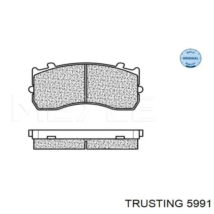 599.1 Trusting pastillas de freno delanteras