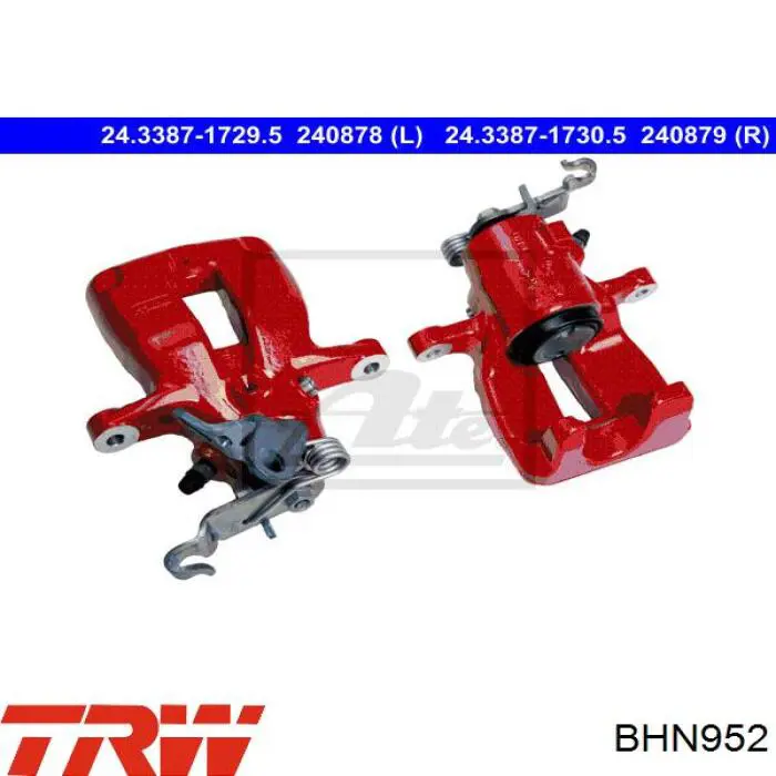 BHN952 TRW pinza de freno trasero derecho