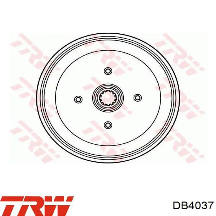 14472410 Brembo freno de tambor trasero