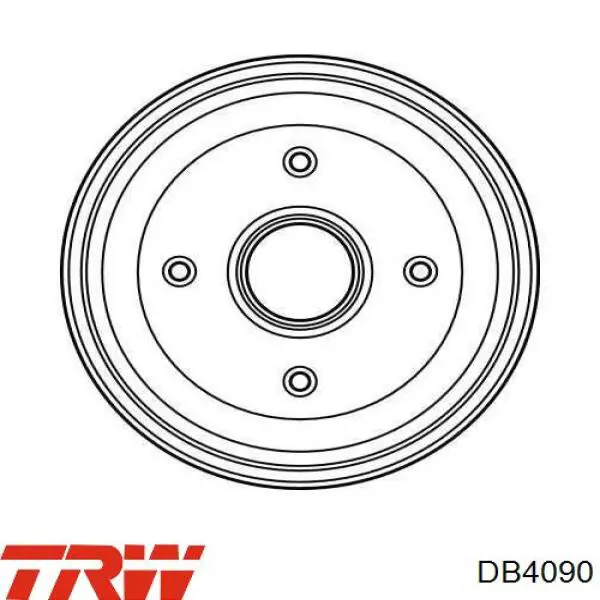 DB4090 TRW freno de tambor trasero