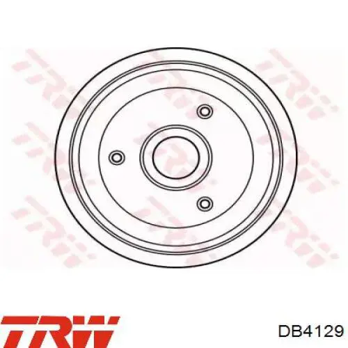 DB4129 TRW freno de tambor trasero