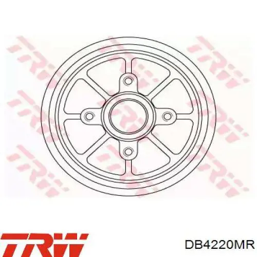 DB4220MR TRW freno de tambor trasero