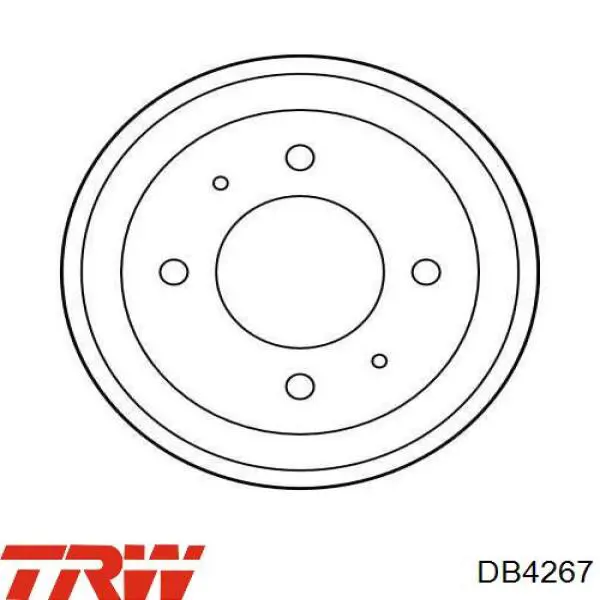 DB4267 TRW freno de tambor trasero