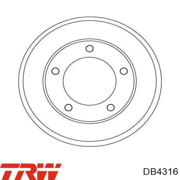 ADBP470007 Blue Print freno de tambor trasero