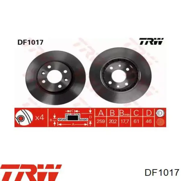  Freno de disco delantero para Renault Espace 2 