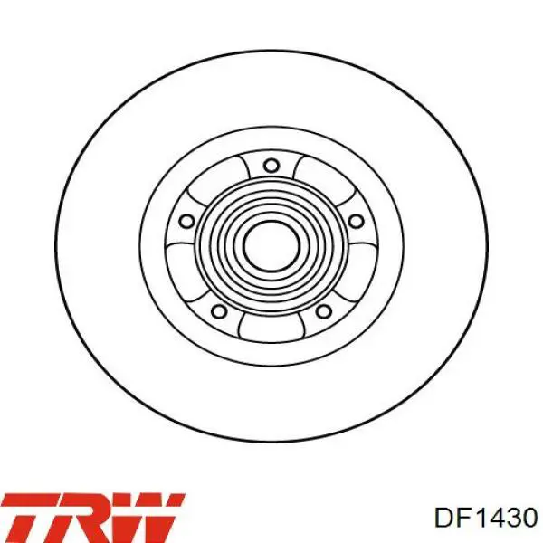 DF1430 TRW freno de disco delantero