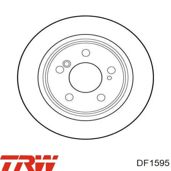 129423001264 Mercedes disco de freno trasero