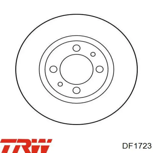 DF1723 TRW freno de disco delantero