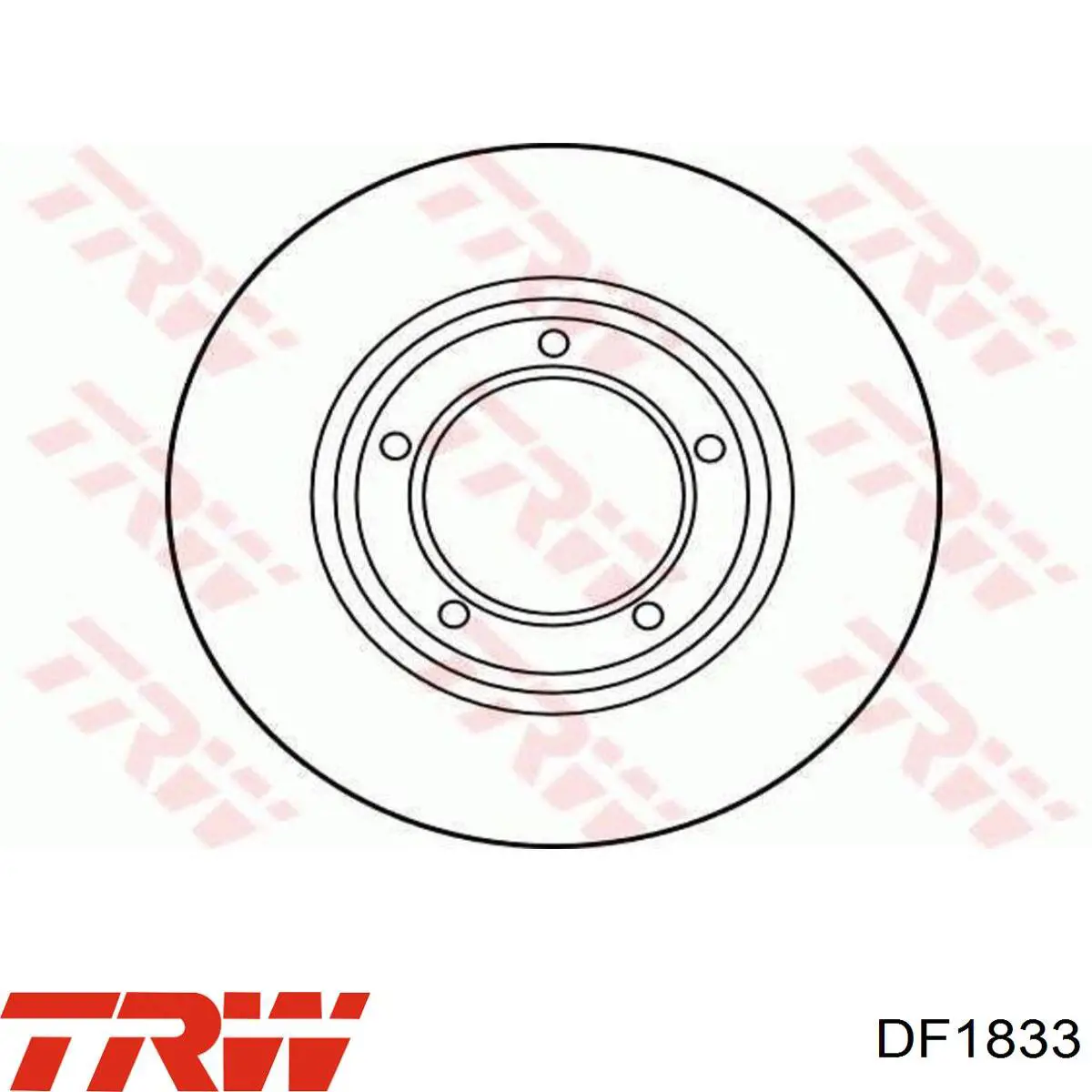 DF1833 TRW freno de disco delantero