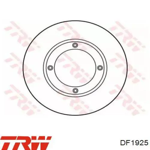 DF1925 TRW freno de disco delantero