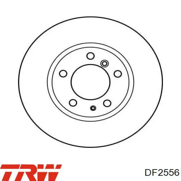 DF2556 TRW freno de disco delantero