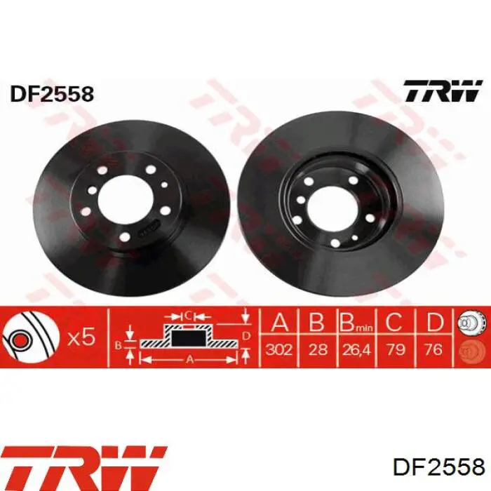 9517520 Brembo freno de disco delantero