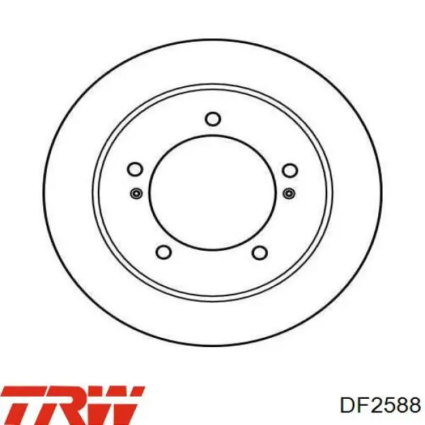 DF2588 TRW freno de disco delantero