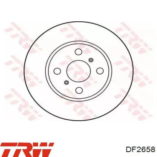 DF2658 TRW freno de disco delantero