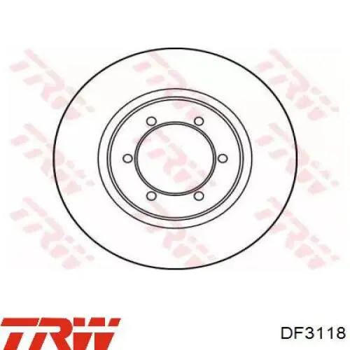 DF3118 TRW freno de disco delantero