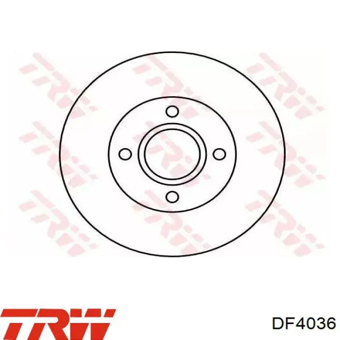 DF4036 TRW freno de disco delantero